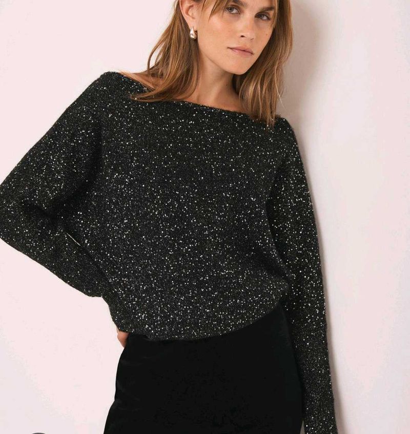 Sparkle Knit H&amp;M Off shoulder Top