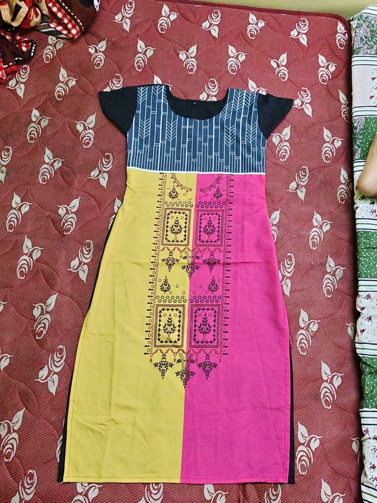Vibrant Colorblock Kurta