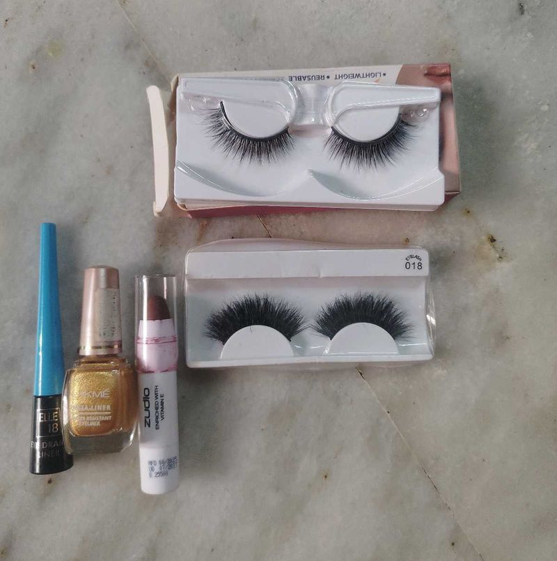 Bridal Eyelash &amp; Lipstick Combo With Freebies