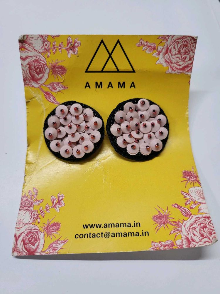 AMAMA Beaded Stud Earrings