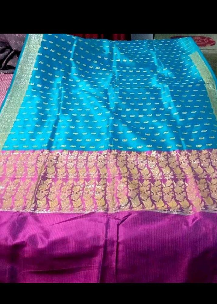 Banarsi Silk100%  Pure Zari Worked Saree