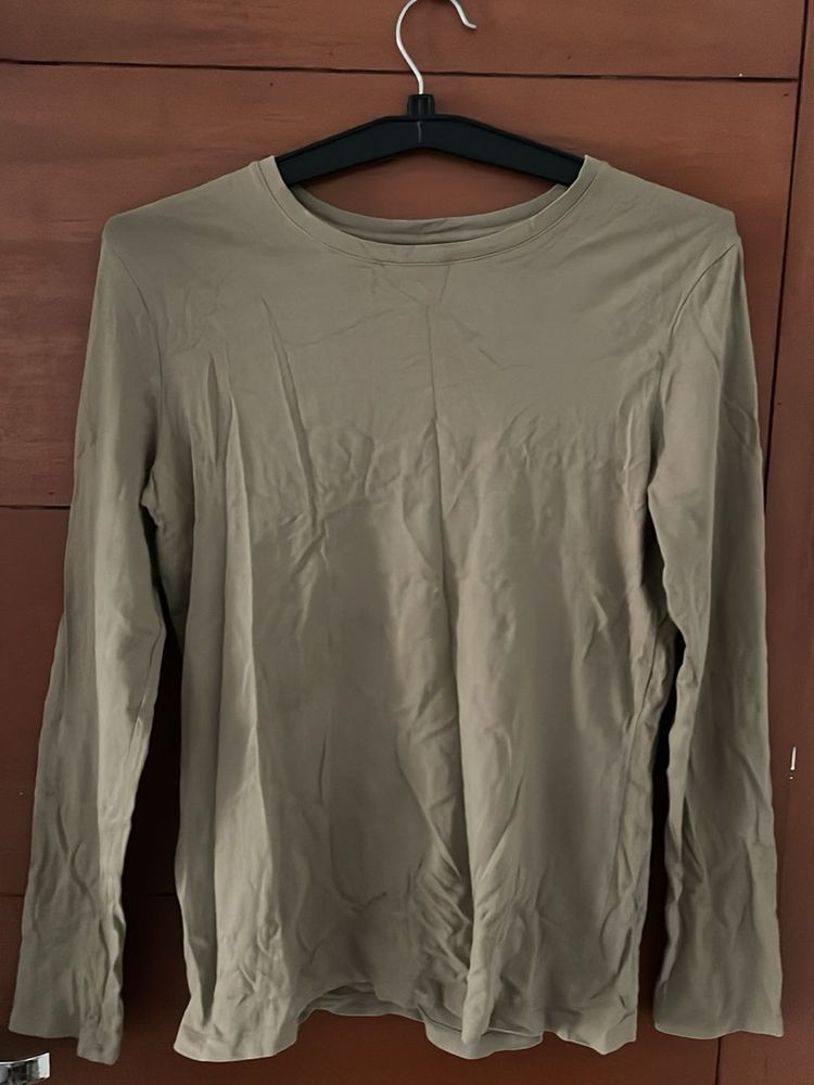 Olive Green Long Sleeve T-Shirt