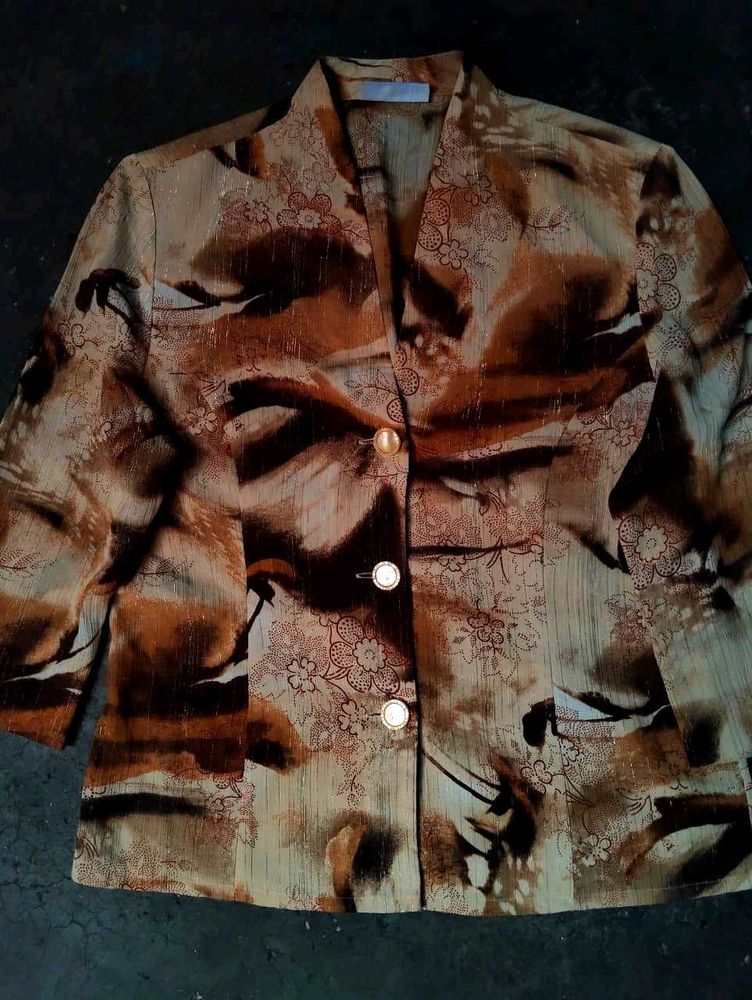 Women's Stylish Printed Blazer