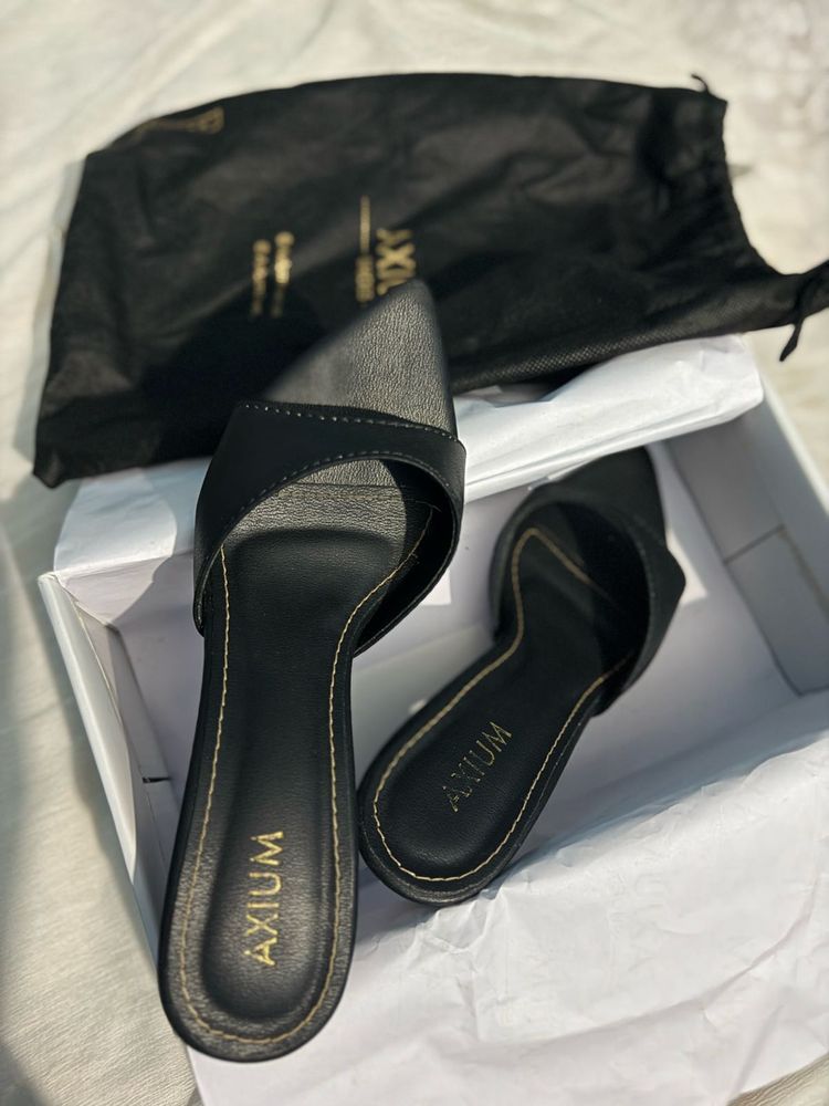 AXIUM open toe stiletto heels