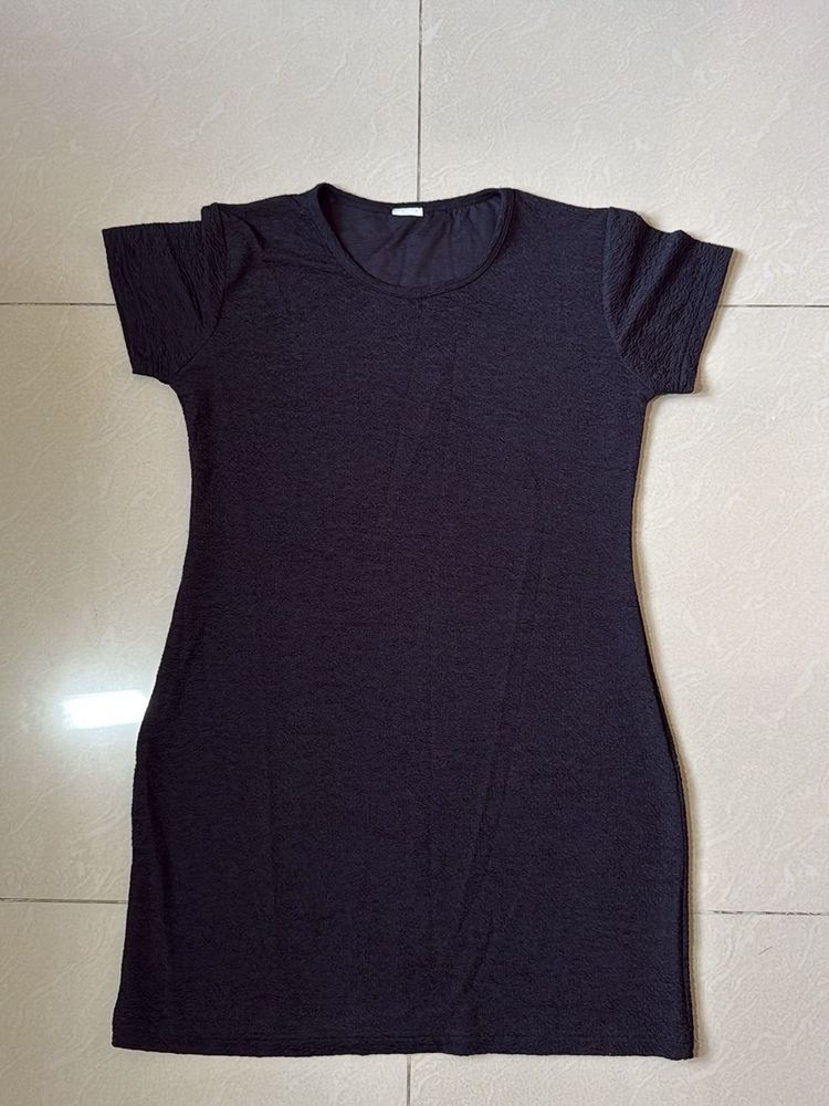 Classic Black T-Shirt Dress