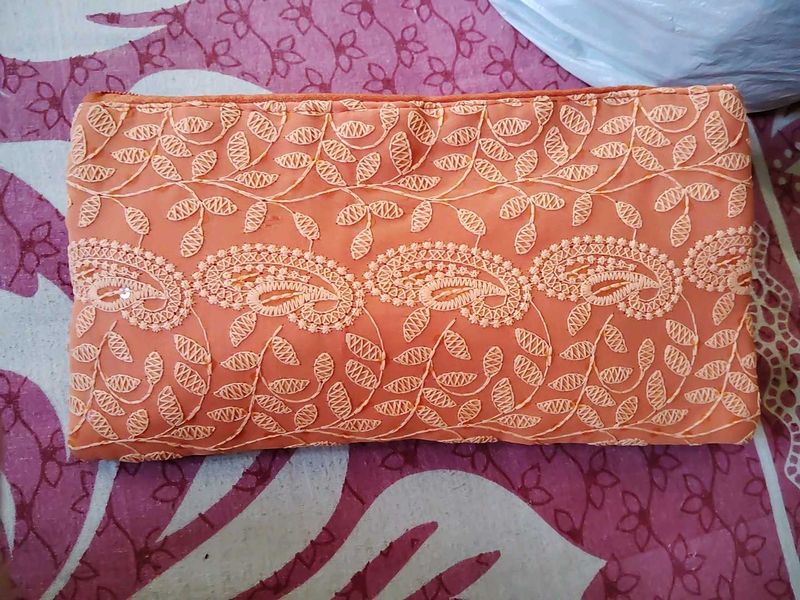 37.Embroidered Paisley Clutch