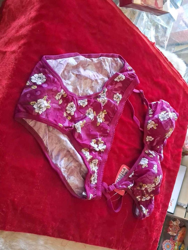 Floral Print Lingerie Set