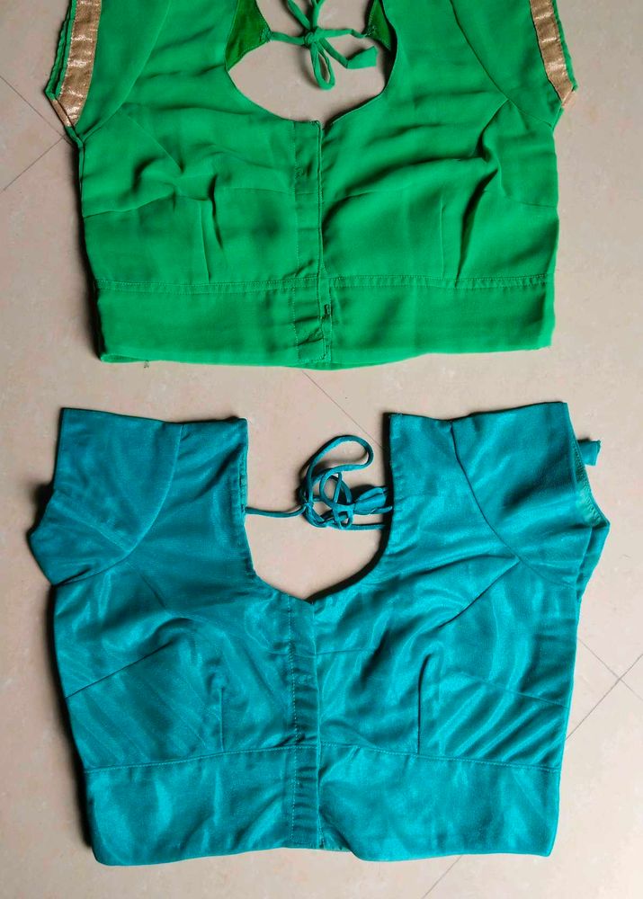 combo of 2 unused blouses l Green &amp; Teal