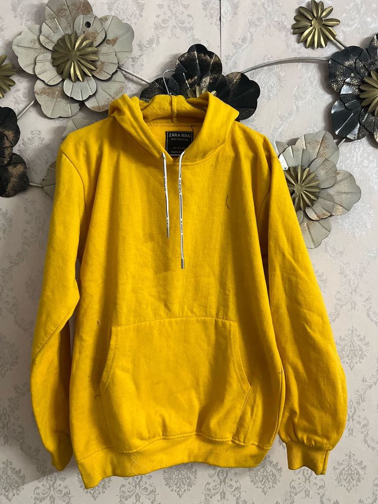 Yellow Zara Man Hoodie