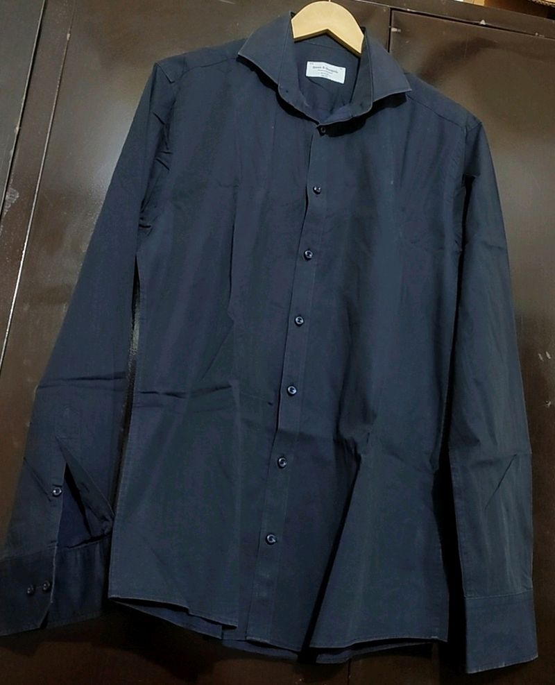 Navy Blue Formal Shirt For Boy &amp; Men 38 Chest