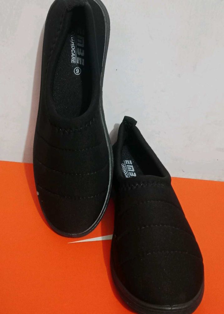 Black Slip-On Shoes
