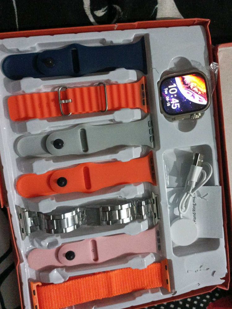 Smart Watch with Multiple Bands(7in1)