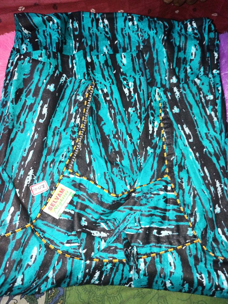 U Neck Nighty (Without Zipper)