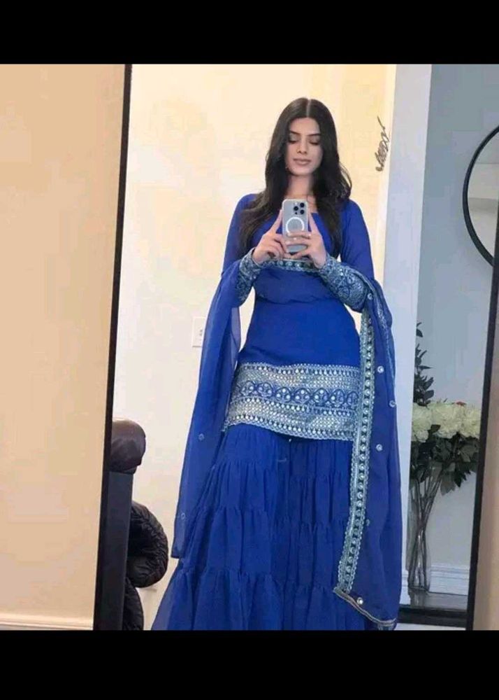 Stunning Blue Lehenga Choli Set