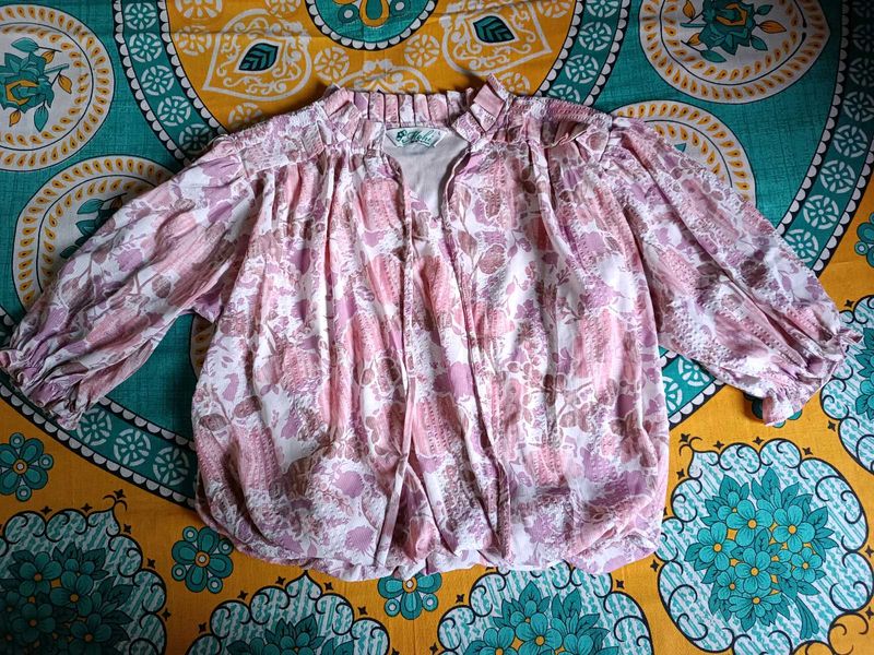 Floral Print Top (L)