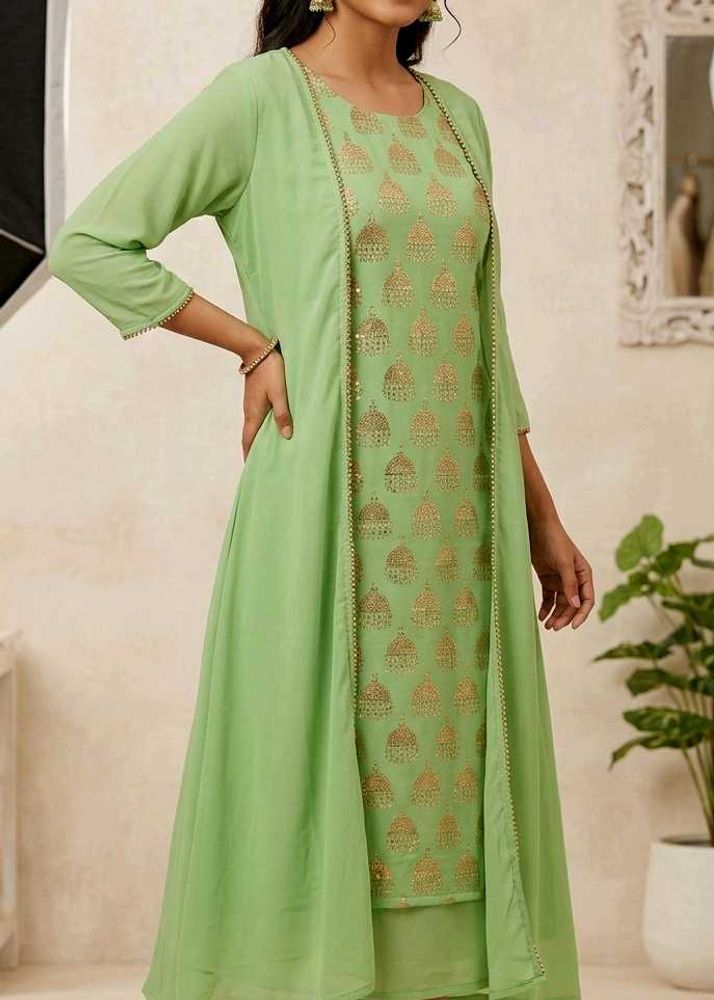 Elegant Kurta Set with attachedJacket