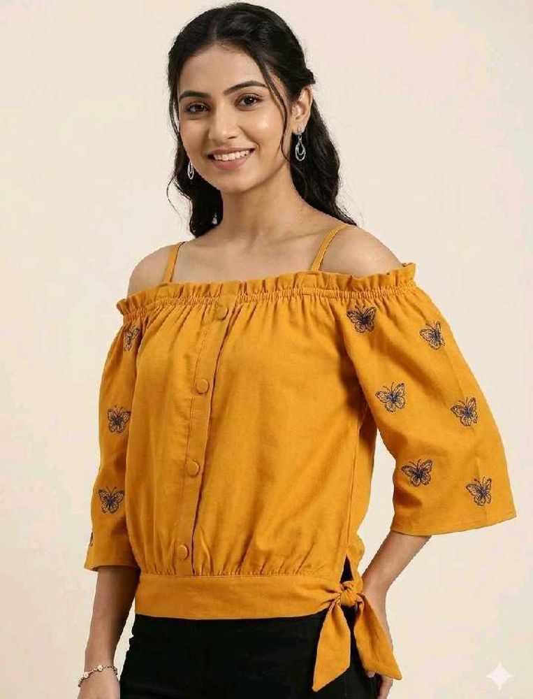 Off-Shoulder Butterfly Top