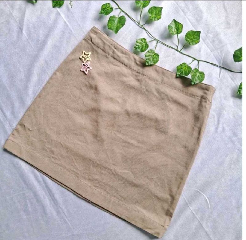 Y2k Beige Skirt