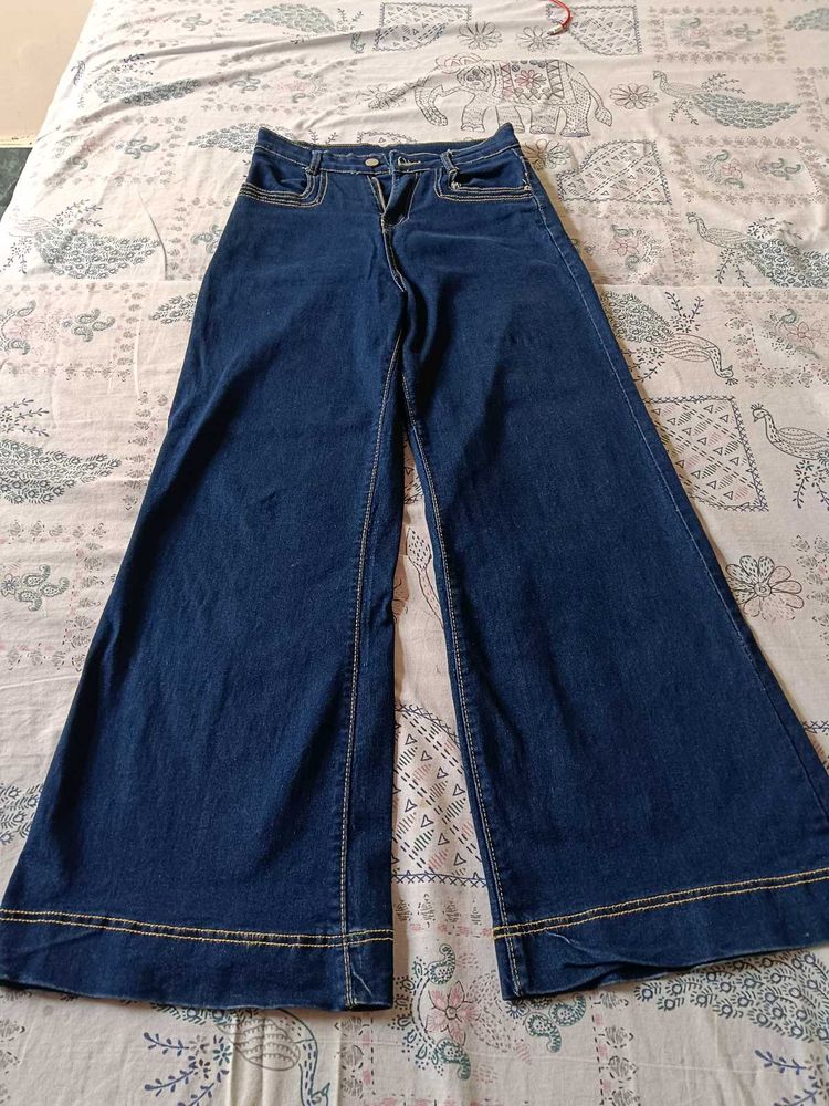 Wide Leg Denim Jeans