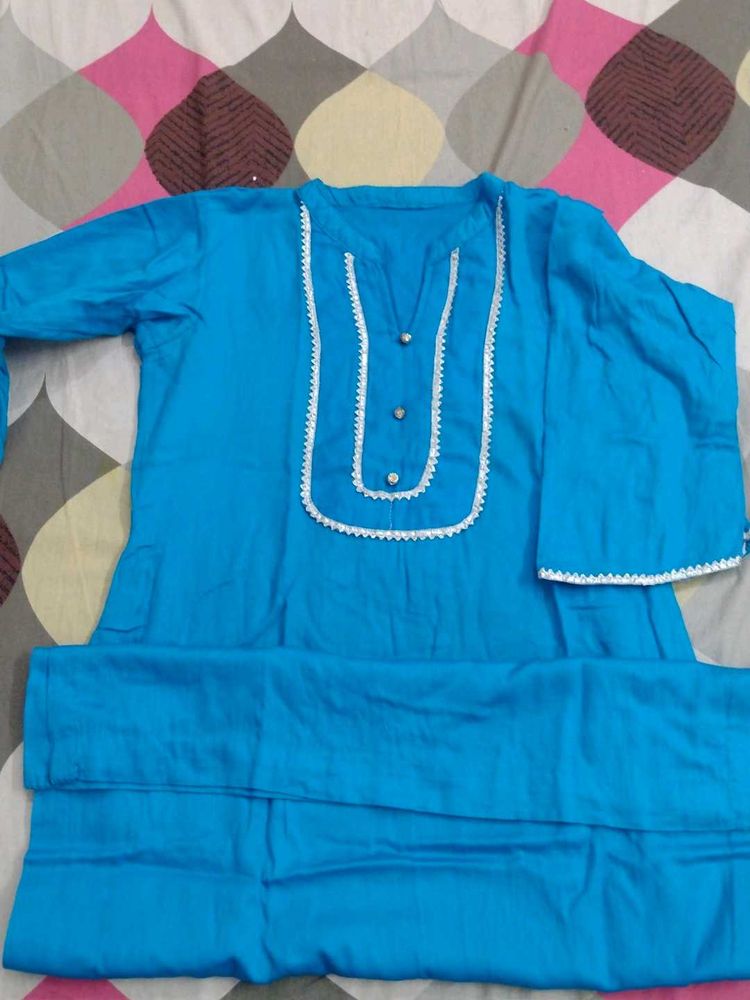 blue kurta
