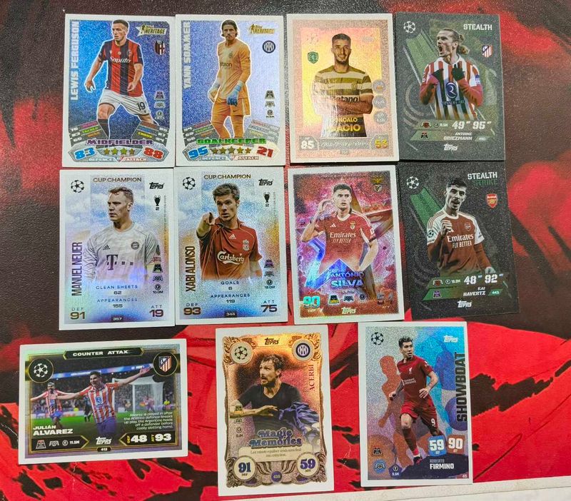 🏅Lot of rare match attax Trading Card Collection