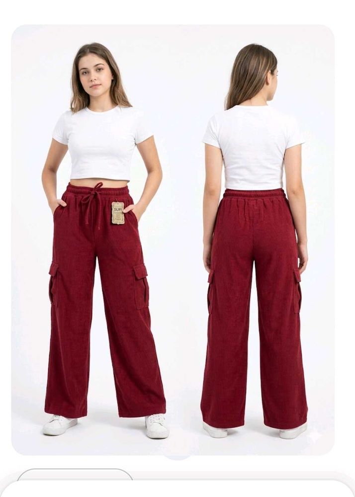 Maroon Cargo Pants