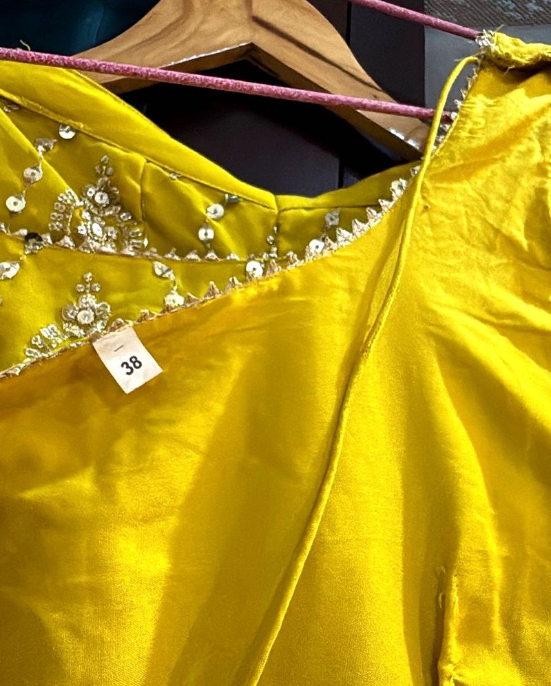 Yellow Haldi Sharara Set