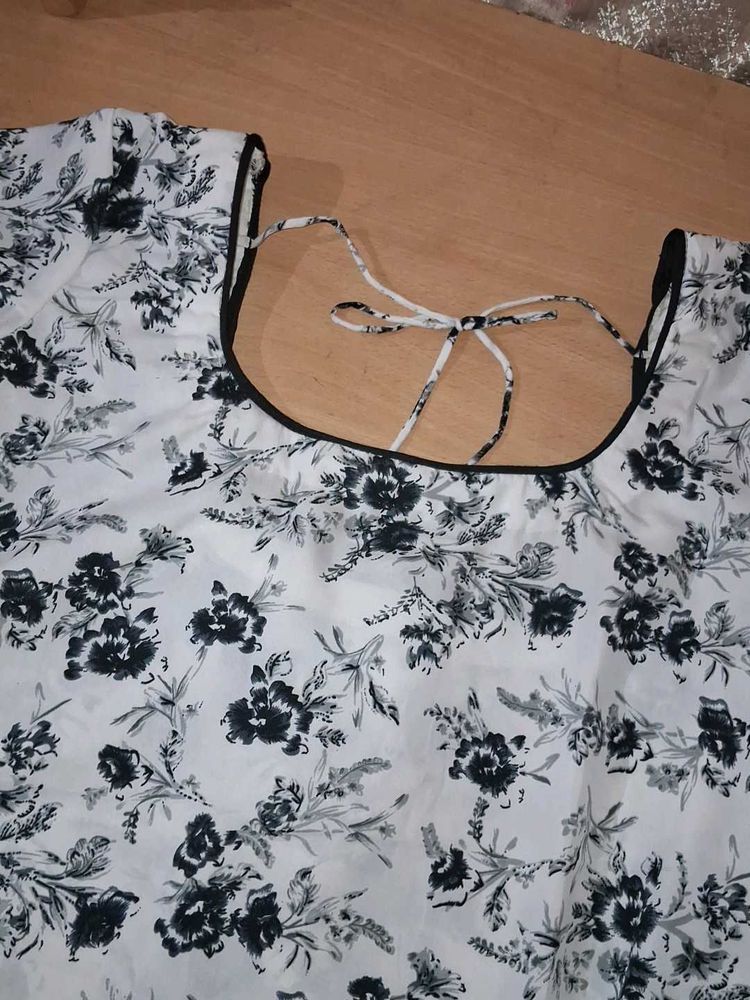 Floral Print Casual kurta