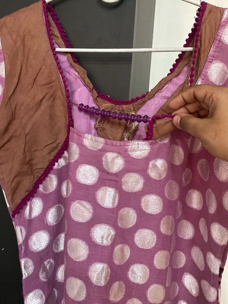 Elegant Polka Dot Kurta