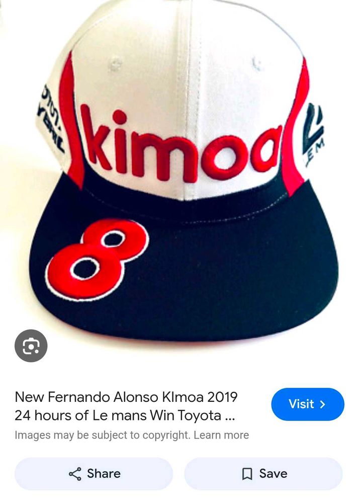Fernando Alonso Kimoa Racing Cap