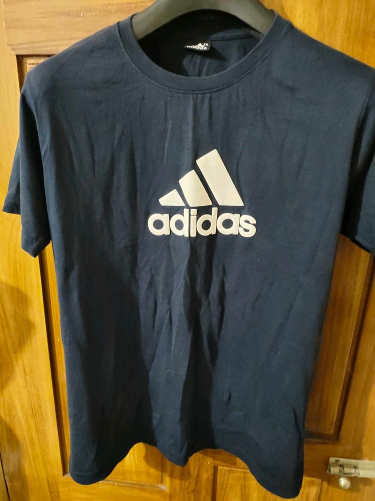 Adidas Logo Navy T-Shirt