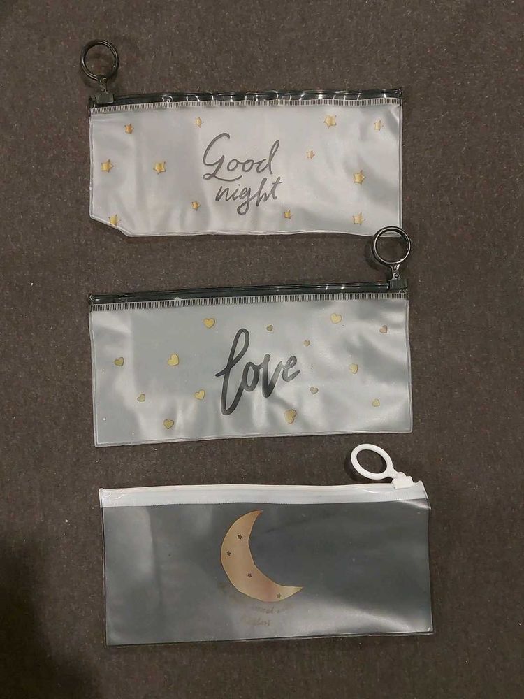Set of 3 Cute Pouches