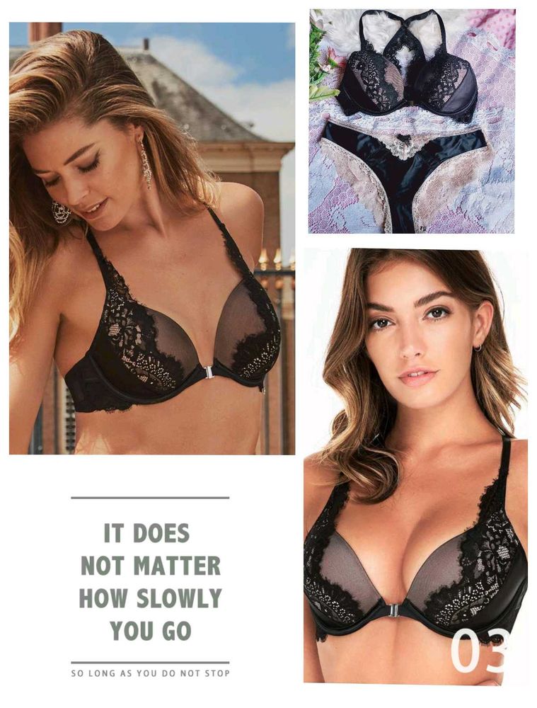 Black Lace Bra &amp; Panty Set