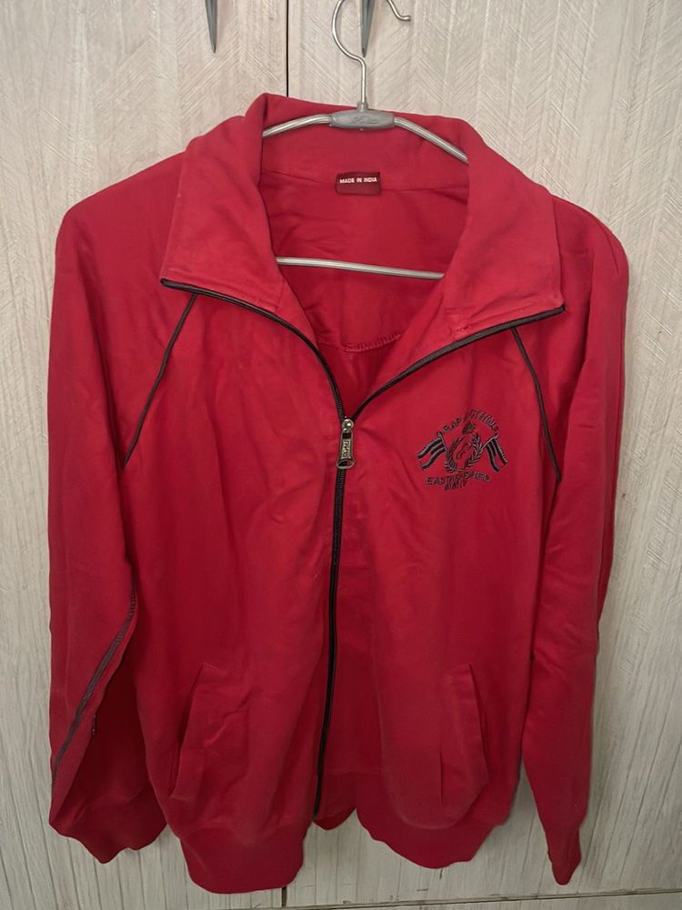 Women Red Track Jacket