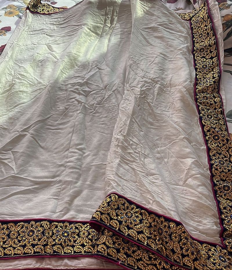 Elegant Embroidered Saree