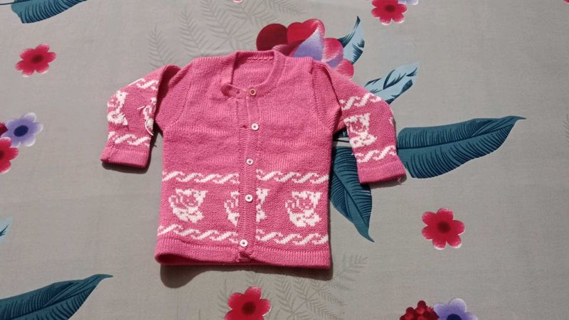 Cute Pink Baby Cardigan