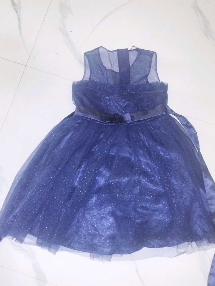Sparkly Navy Blue Party Dress