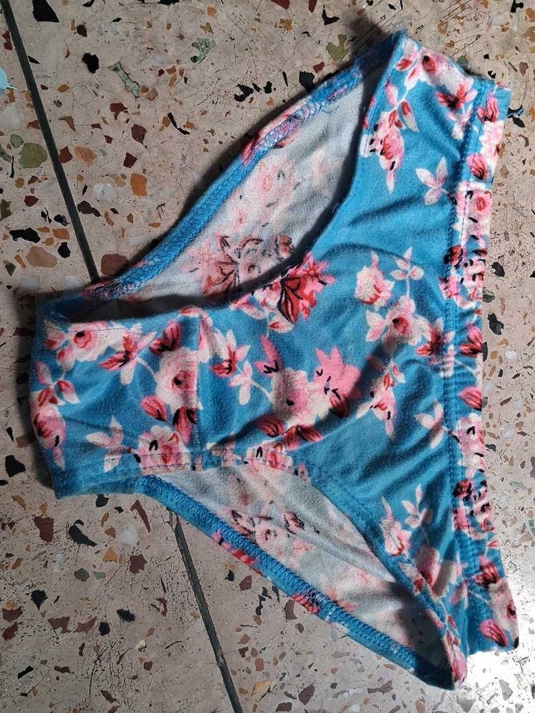 Blue Floral Briefs