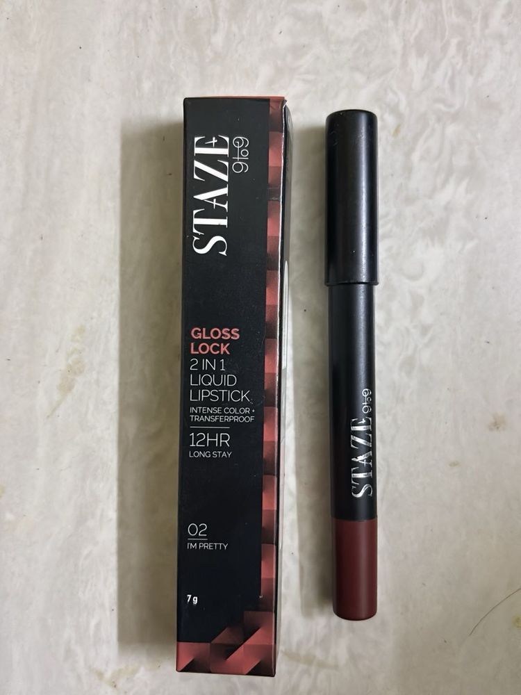 Staze Gloss Lock 2-in-1 Liquid Lipstick