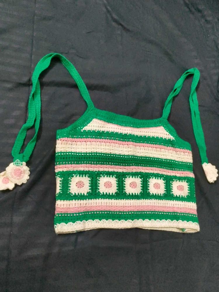 Boho Crochet Crop Top