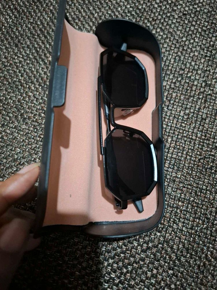 Stylish Black Sunglasses in Case