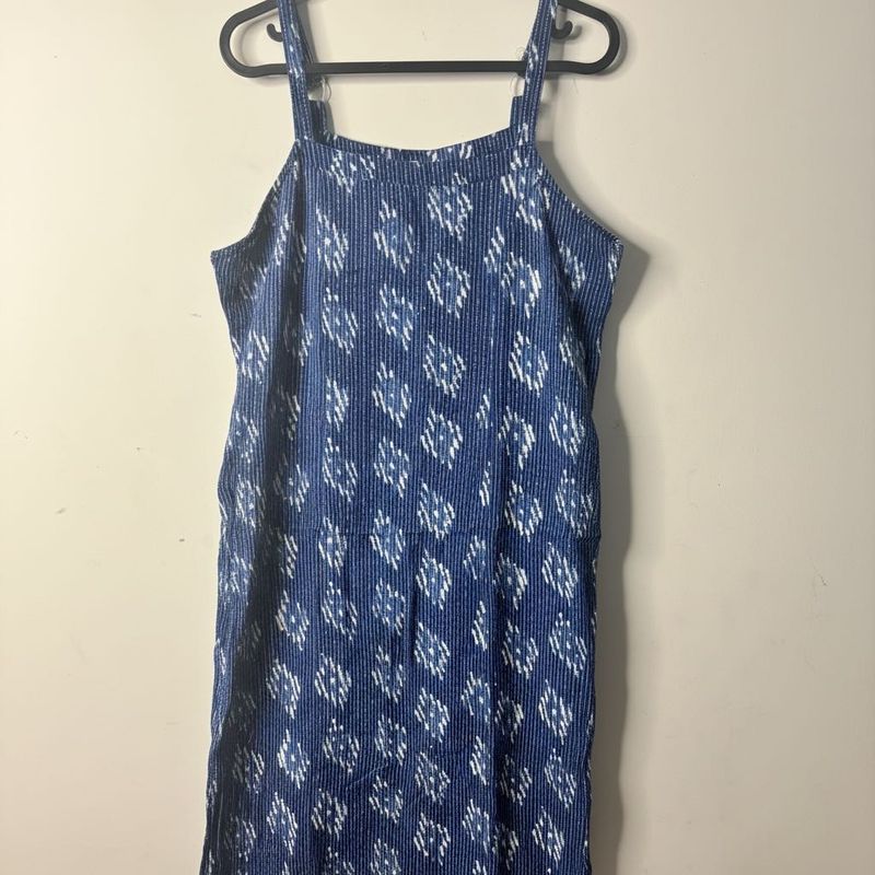 Blue Ikat Print Kurti