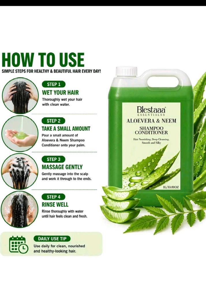 Blestaa Aloe Vera &amp; Neem Shampoo Conditioner