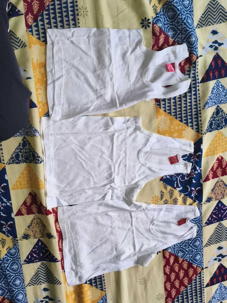 Pack of 3 White Inner wear