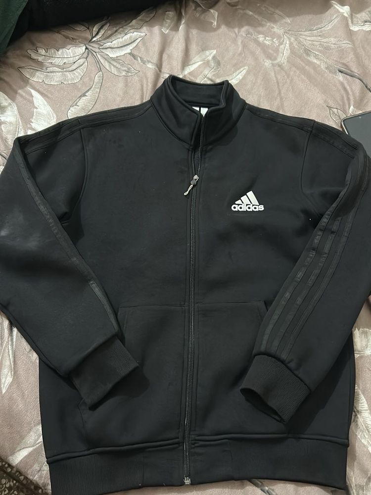 Adidas Black Zip-Up Jacket