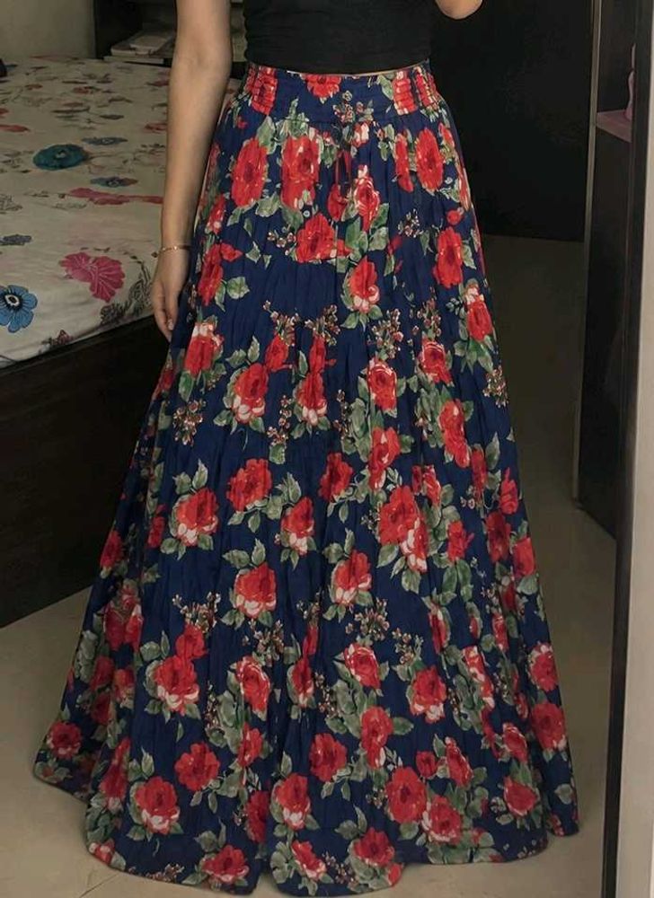 🥀Midnight Rose Maxi Skirt✨