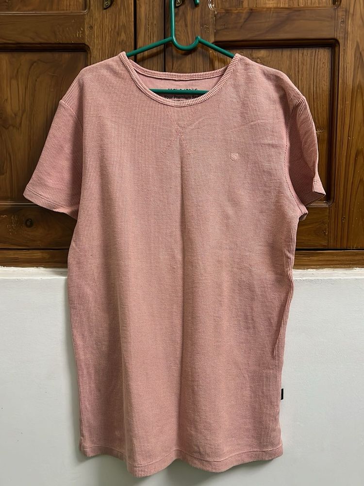 Soft Pink Cotton T-Shirt