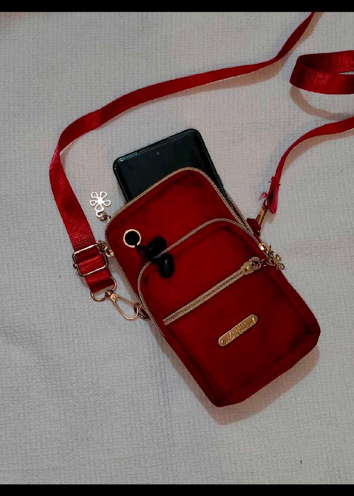 Red Crossbody Pouch