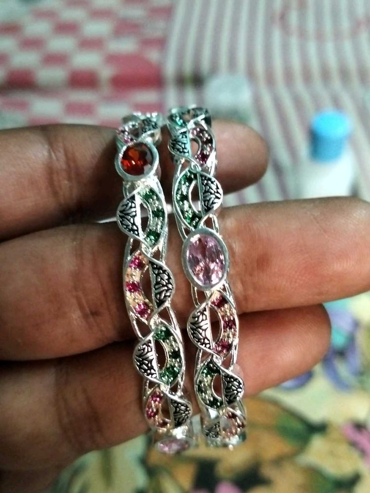 Gota Chandi Bangles