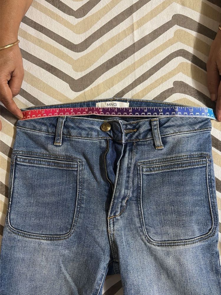 MANGO BOOTCUT Vintage style Blue Denim Jeans